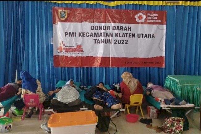 DONOR DARAH PMI KECAMATAN KLATEN UTARA