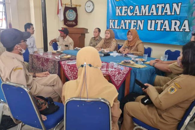 RAPAT KOORDINASI BERSAMA DINAS PERTANIAN & SEKDES SE KECAMATAN KLATEN UTARA