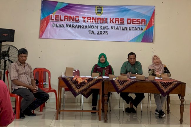 LELANG TANAH KAS DESA KARANGANOM KECAMATAN KLATEN UTARA