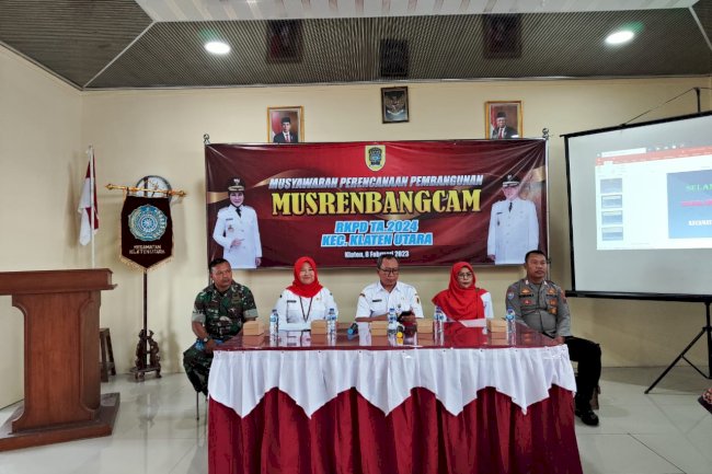 MUSRENBANGCAM RKPD TA. 2024 KECAMATAN KLATEN UTARA