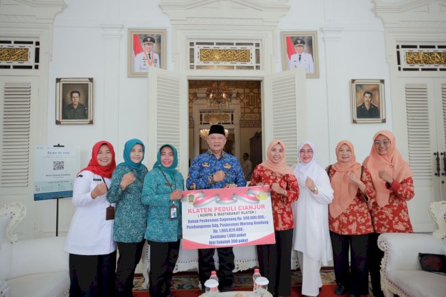 PENYALURAN DANA BANTUAN KORBAN GEMPA CIANJUR