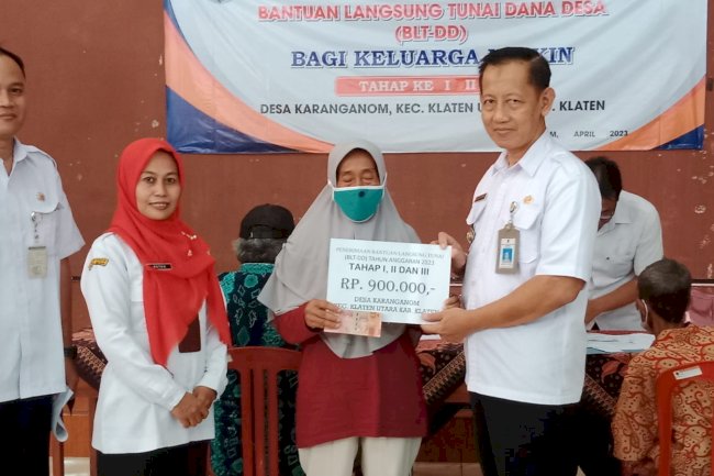 PENYALURAN DANA BLT DD TAHAP 1 2 3 DI DESA KARANGANOM