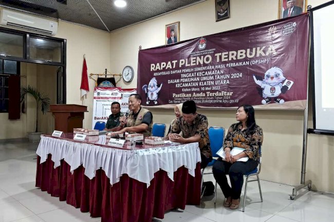 RAPAT PLENO TERBUKA DPSHP KECAMATAN KLATEN UTARA
