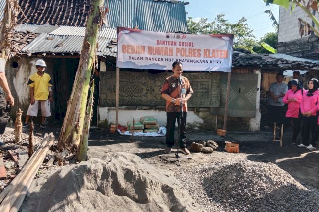 MONITORING BANSOS BEDAH RUMAH POLRES KLATEN
