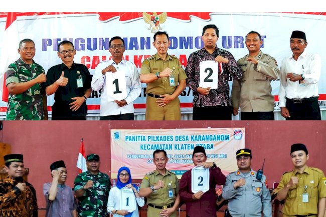 PENGUNDIAN NOMOR URUT DAN DEKLARASI DAMAI CALON KADES