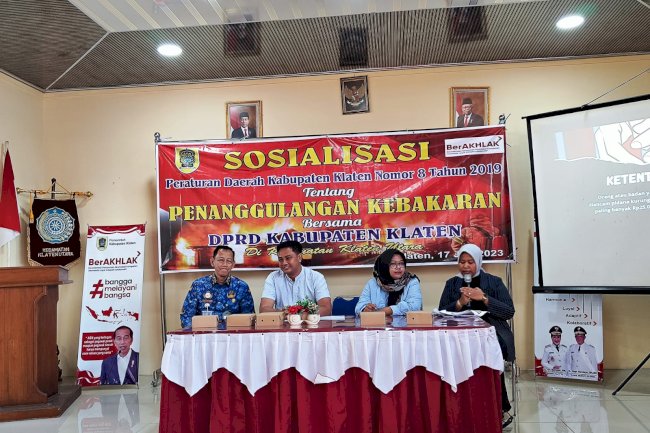 SOSIALISASI PENANGGULANGAN KEBAKARAN BERSAMA DPRD KLATEN
