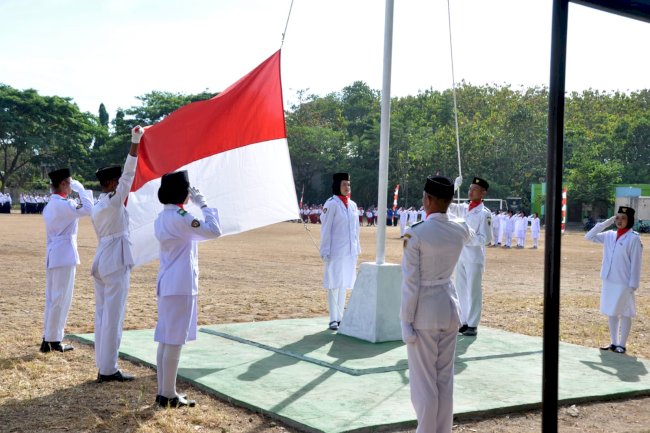 UPACARA HUT RI-78 DI KECAMATAN KLATEN UTARA BERJALAN LANCAR