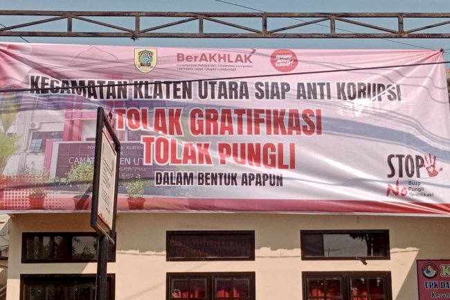 KECAMATAN KLATEN UTARA TOLAK GRATIFIKASI TOLAK PUNGLI