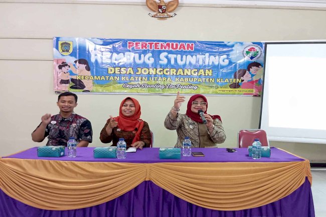 REMBUG STUNTING DESA JONGGRANGAN SIAP TURUNKAN ANGKA STUNTING