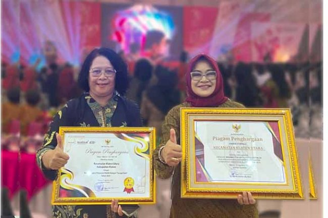 BANGGA! KECAMATAN KLATEN UTARA MENDAPAT 2 PENGHARGAAN
