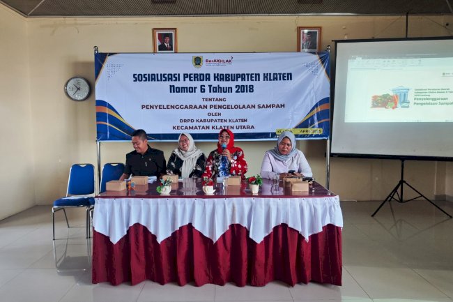 SOSIALISASI PERDA KAB KLATEN NOMOR 6 TAHUN 2018 OLEH DRPD KAB KLATEN
