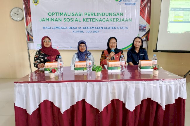 OPTIMALISASI JAMINAN SOSIAL KETENAGAKERJAAN BAGI LEMBAGA DESA Se-KECAMATAN KLATEN UTARA