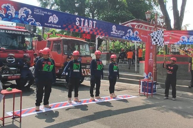 RELAWAN KLATEN UTARA UNJUK GIGI DI AJANG KLATEN FIRE SAFETY CHALLENGE 2025