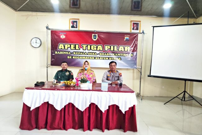 APEL JAM PIMPINAN TIGA PILAR : SINERGI KUAT WUJUDKAN KECAMATAN AMAN DAN KONDUSIF