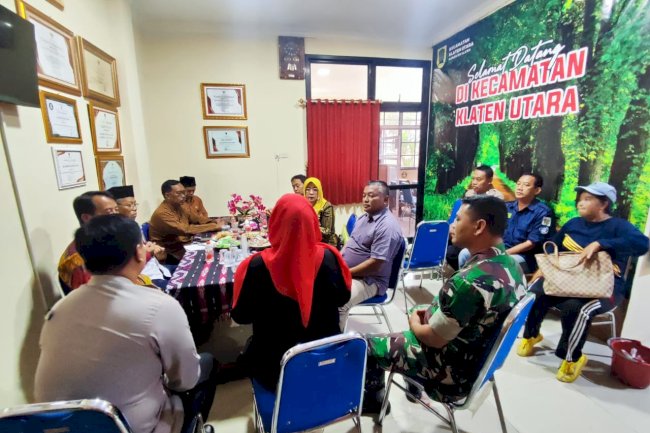 RAPAT KOORDINASI KLATEN UTARA : PERKUAT HARMONI, WUJUDKAN WILAYAH AMAN