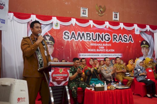 WARGA KARANGANOM ANTUSIAS, PEMKAB KLATEN GELAR SAMBUNG RASA DENGAR ASPIRASI LANGSUNG