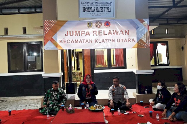 BANGUN KEPEDULIAN DAN KEBERSAMAAN, KECAMATAN KLATEN UTARA GELAR SARASEHAN RELAWAN