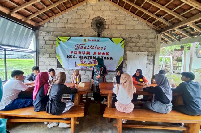CIPTAKAN GENERASI PELOPOR, FORUM ANAK KLATEN UTARA GELAR FASILITASI SERU DI KOPI STORY