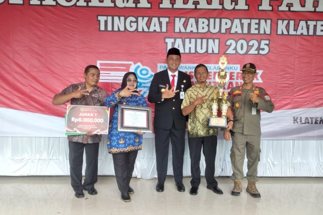 DUKUH KWOSO HARUMKAN KLATEN UTARA, RAIH JUARA 1 LOMBA POS SATKAMLING KABUPATEN KLATEN TAHUN 2025