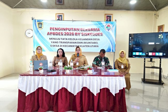 ENAM DESA KLATEN UTARA LAKSANAKAN INPUT APBDES 2026