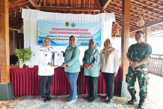APBDES 2026 SE-KLATEN UTARA RESMI DISERAHKAN, PERKUAT KOMITMEN TATA KELOLA DESA