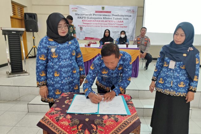 MUSRENBANGCAM RKPD TAHUN 2026 DAN FORUM KONSULTASI PUBLIK TAHUN 2025 KECAMATAN KLATEN UTARA DIGELAR