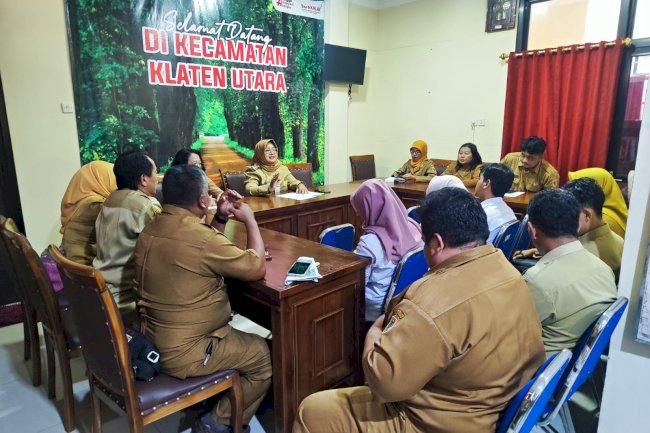 TINGKATKAN AKURASI DATA SOSIAL, KECAMATAN KLATEN UTARA LAKSANAKAN EVALUASI SITIE KEDELAK