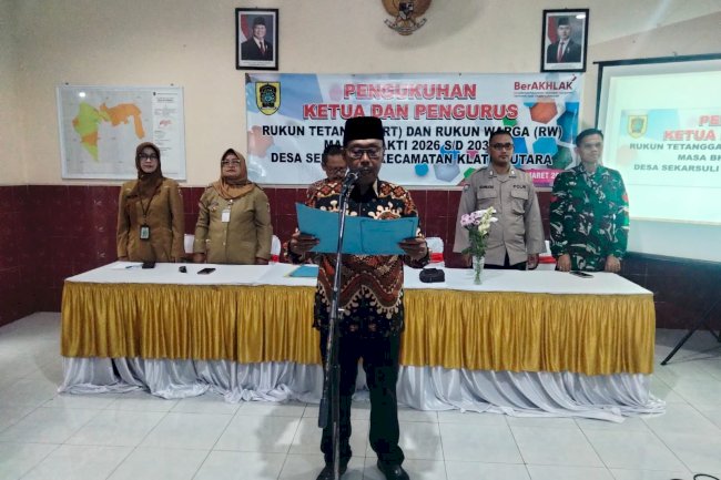 KETUA DAN PENGURUS RT/RW DESA SEKARSULI MASA BAKTI 2026–2031 RESMI DIKUKUHKAN