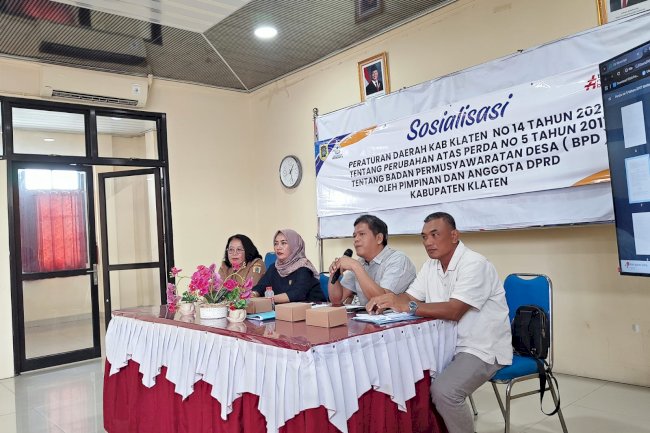 WAJAH BARU ATURAN BPD: DPRD KLATEN GELAR SOSIALISASI PERDA NO. 14 TAHUN 2025