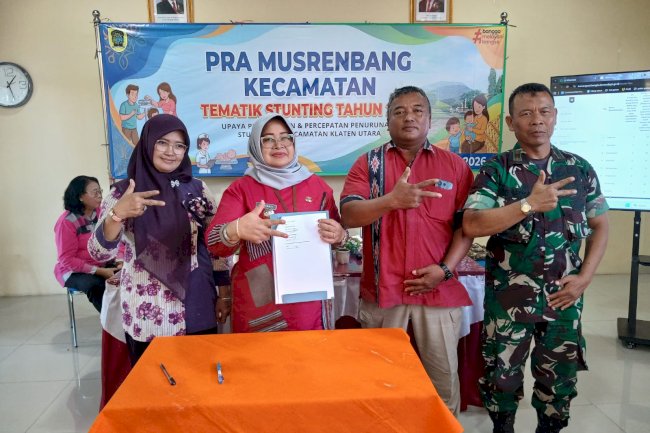 AKSELERASI PENURUNAN STUNTING, KECAMATAN KLATEN UTARA PERKUAT SINERGI LINTAS SEKTORAL