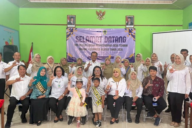 JEBUGAN OPTIMIS RAIH PRESTASI, TIM PENILAI KUNJUNGI PERPUSTAKAAN DESA DALAM AJANG LOMBA 2026
