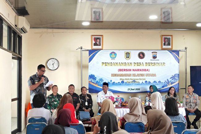 KLATEN UTARA JADI PELOPOR, BUPATI KLATEN CANANGKAN GERAKAN DESA BERSINAR MENUJU KLATEN BEBAS NARKOBA