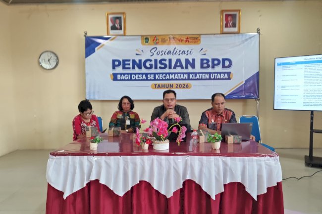 BERSINERGI : SOSIALISASI PENGISIAN BPD DESA SE-KECAMATAN KLATEN UTARA DAN KLATEN TENGAH
