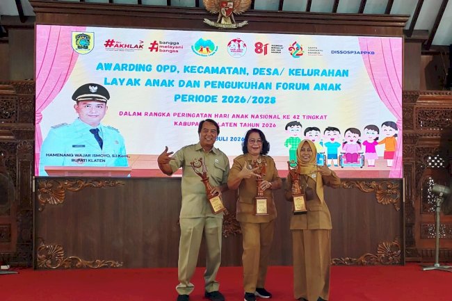 KLATEN UTARA BORONG PENGHARGAAN KELANA DAN DEKELA 2026, WUJUD NYATA KOMITMEN MENUJU WILAYAH RAMAH ANAK