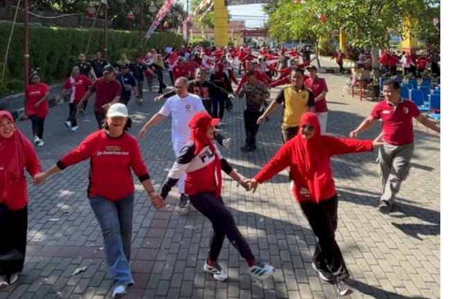 SEHAT BERSAMA, HARU DI PENGHUJUNG ACARA: KLATEN UTARA TUTUP RANGKAIAN HARI JADI KLATEN KE-222 DAN HUT KE-81 RI