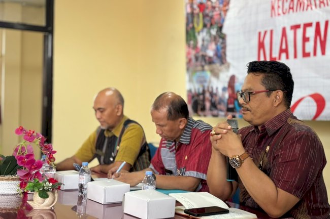 PEMERINTAH KECAMATAN KLATEN UTARA FASILITASI RAKOR PEMBAHASAN SEWA TANAH PEMKAB DAN RENCANA PERLUASAN MAKAM BARENGLOR