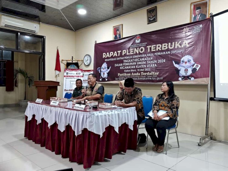 RAPAT PLENO TERBUKA DPSHP KECAMATAN KLATEN UTARA