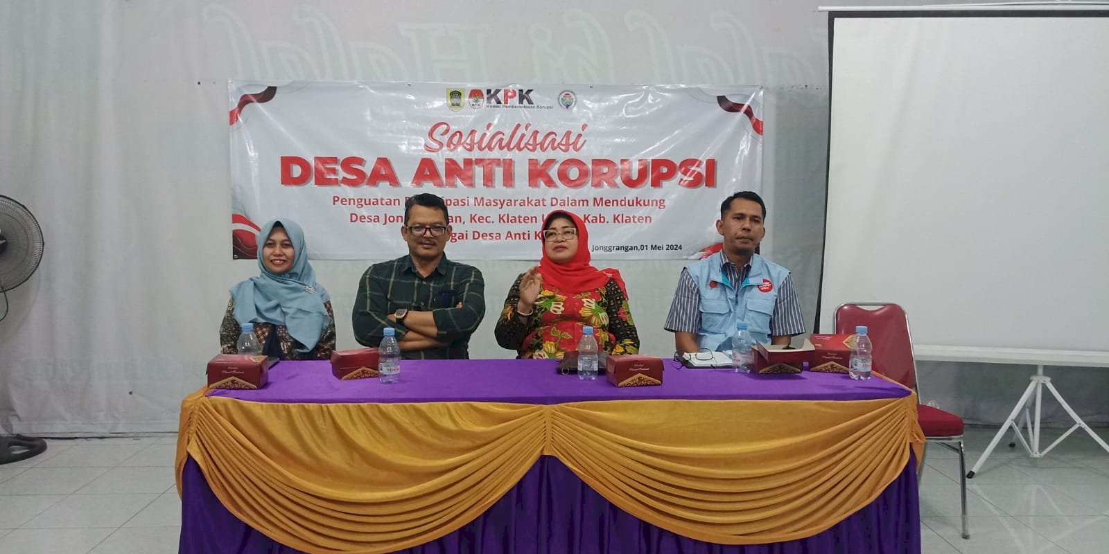 SOSIALISASI DESA ANTI KORUPSI DI DESA JONGGRANGAN