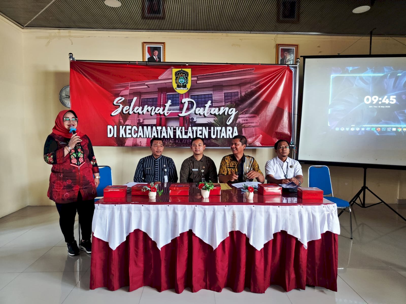 PEMERINTAH KECAMATAN KLATEN UTARA GELAR RAPAT OPTIMALISASI PAJAK PBB DAN OBSERVASI APLIKASI “SENGKUYUNG”