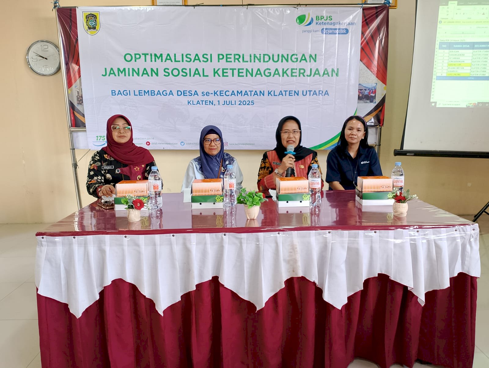 OPTIMALISASI JAMINAN SOSIAL KETENAGAKERJAAN BAGI LEMBAGA DESA Se-KECAMATAN KLATEN UTARA