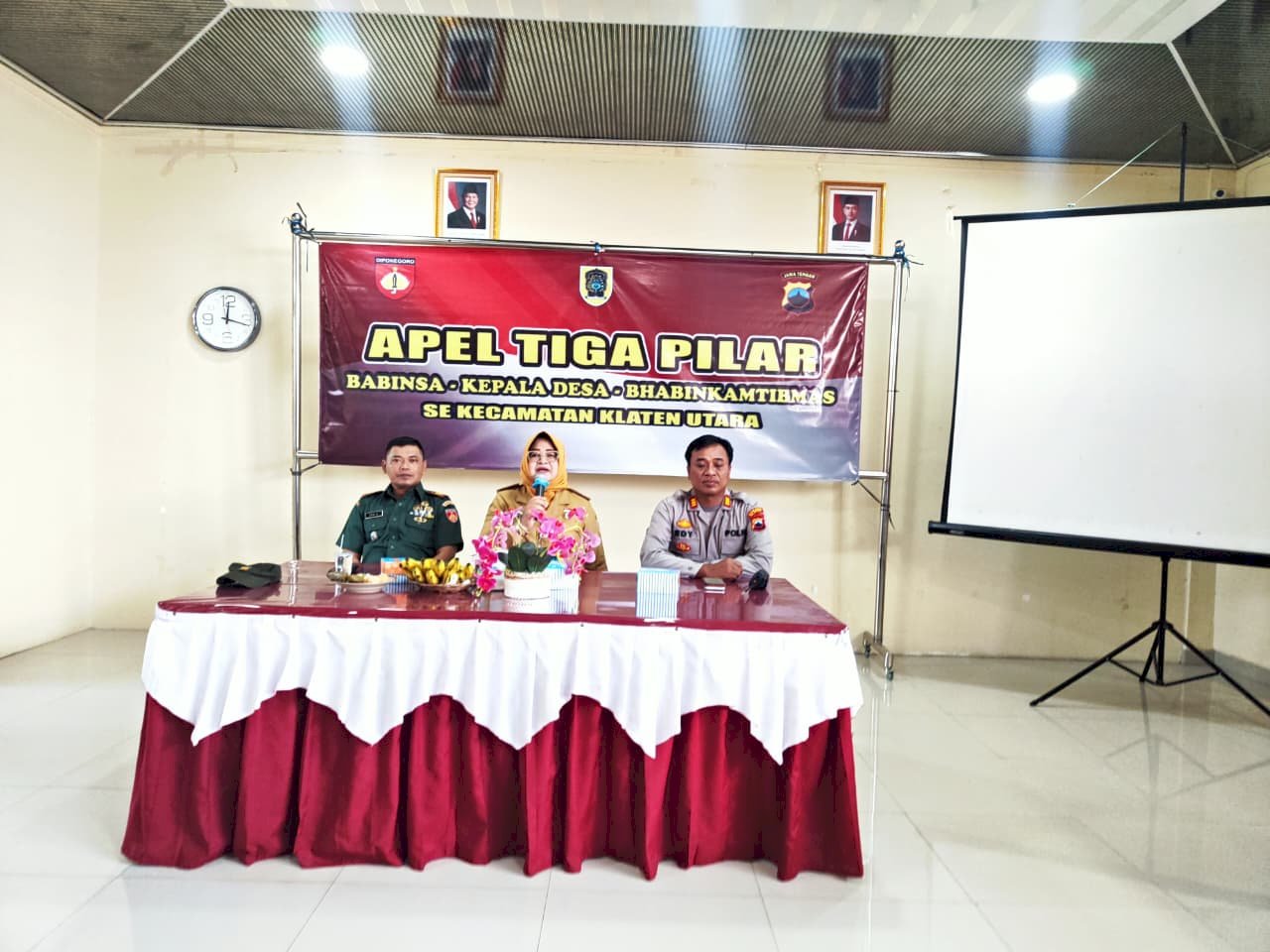 APEL JAM PIMPINAN TIGA PILAR : SINERGI KUAT WUJUDKAN KECAMATAN AMAN DAN KONDUSIF