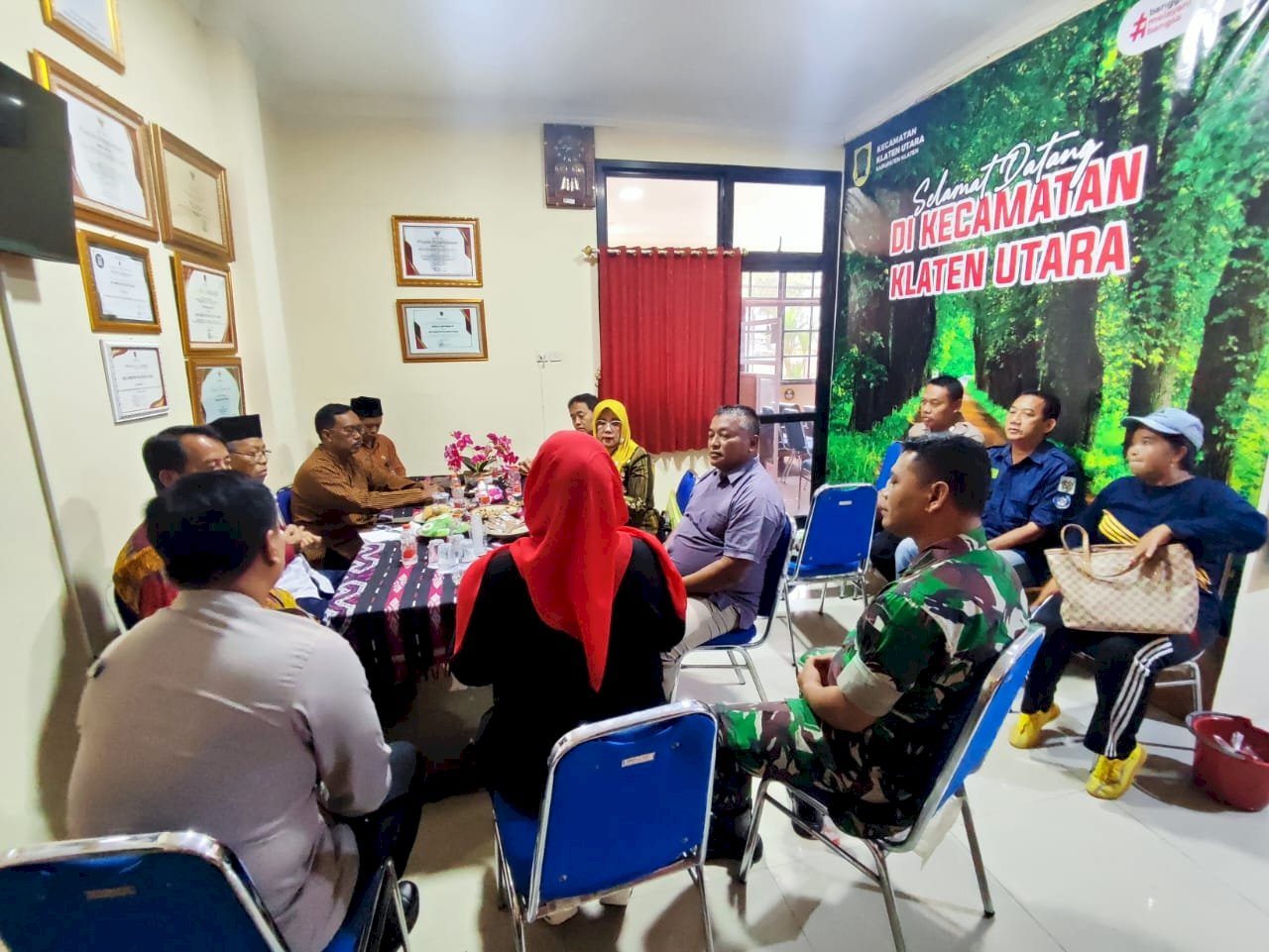 RAPAT KOORDINASI KLATEN UTARA : PERKUAT HARMONI, WUJUDKAN WILAYAH AMAN