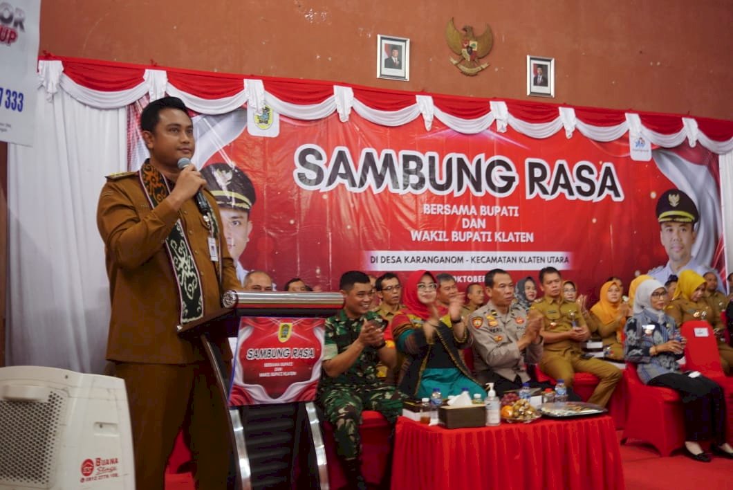 WARGA KARANGANOM ANTUSIAS, PEMKAB KLATEN GELAR SAMBUNG RASA DENGAR ASPIRASI LANGSUNG