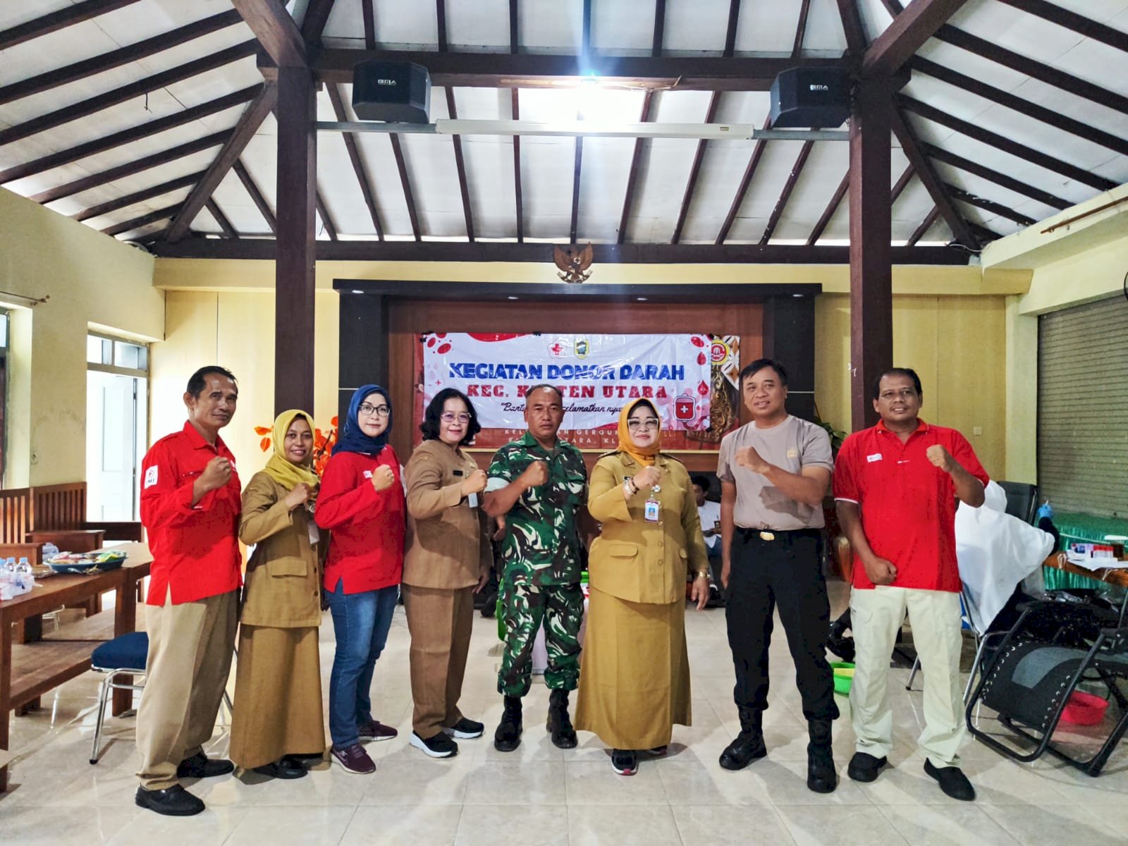 AKSI KEMANUSIAAN DONOR DARAH DIGELAR DI KELURAHAN GERGUNUNG KLATEN UTARA
