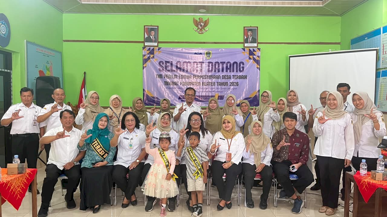JEBUGAN OPTIMIS RAIH PRESTASI, TIM PENILAI KUNJUNGI PERPUSTAKAAN DESA DALAM AJANG LOMBA 2026