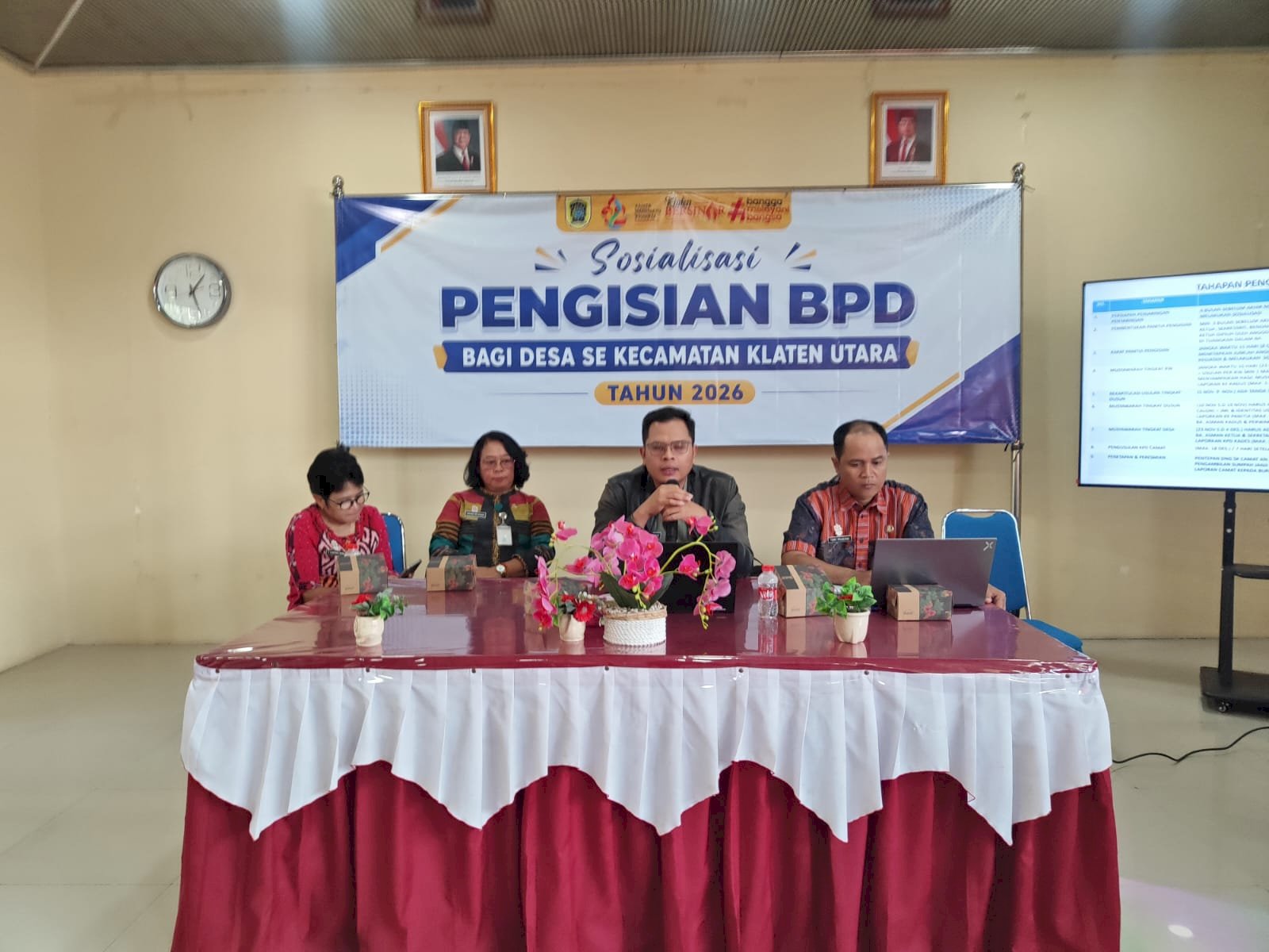 BERSINERGI : SOSIALISASI PENGISIAN BPD DESA SE-KECAMATAN KLATEN UTARA DAN KLATEN TENGAH