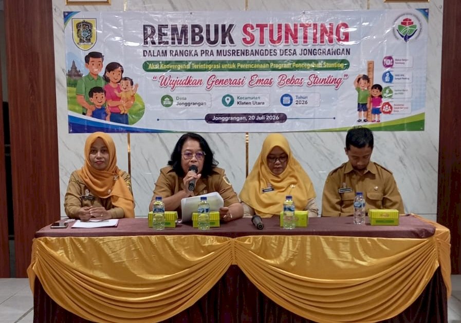 JONGGRANGAN BUKA RANGKAIAN REMBUK STUNTING 2026, JADI YANG PERTAMA DI KECAMATAN KLATEN UTARA