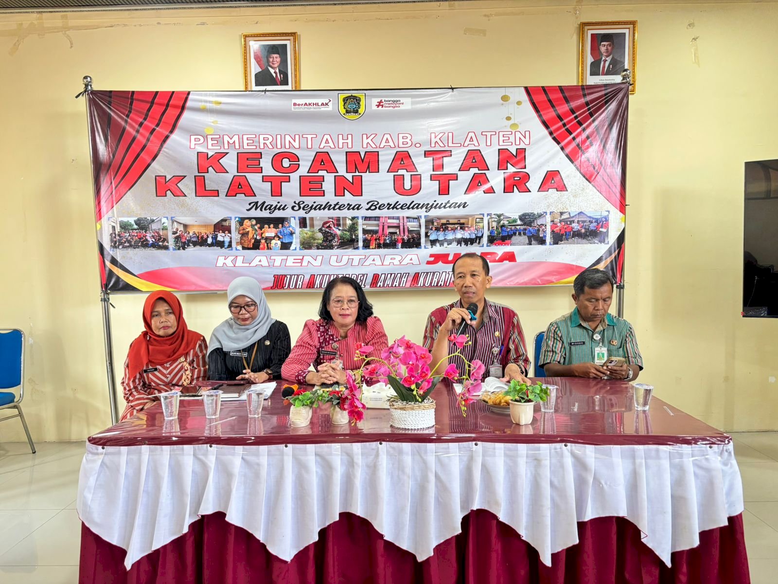 RAPAT INTERNAL KECAMATAN KLATEN UTARA: PERKENALAN CAMAT, PEJABAT STRUKTURAL DAN LURAH BARU