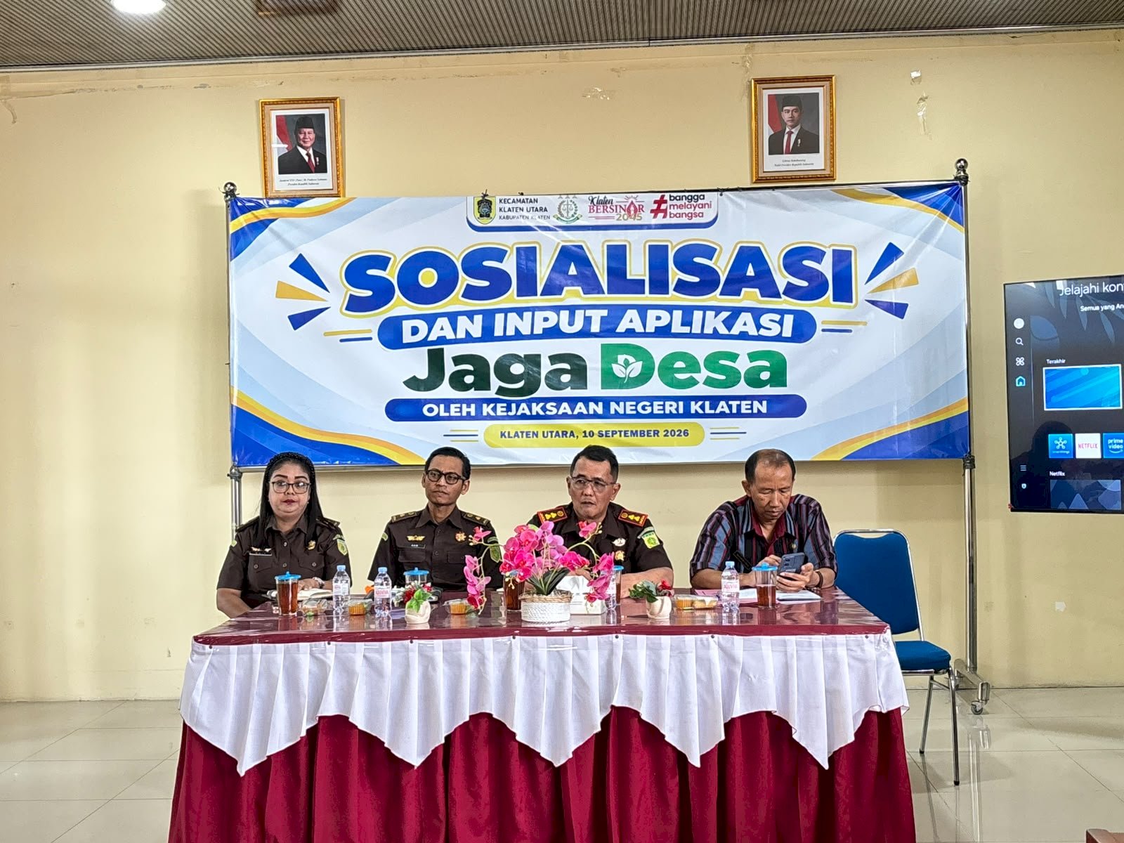 PERKUAT TATA KELOLA DESA, KEJAKSAAN NEGERI KLATEN SOSIALISASIKAN APLIKASI JAGA DESA DI KLATEN UTARA